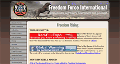 Desktop Screenshot of freedomforceinternational.org